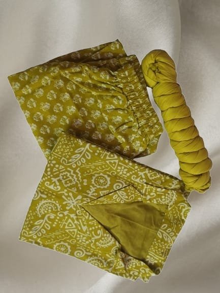 Lime green Kurti Set