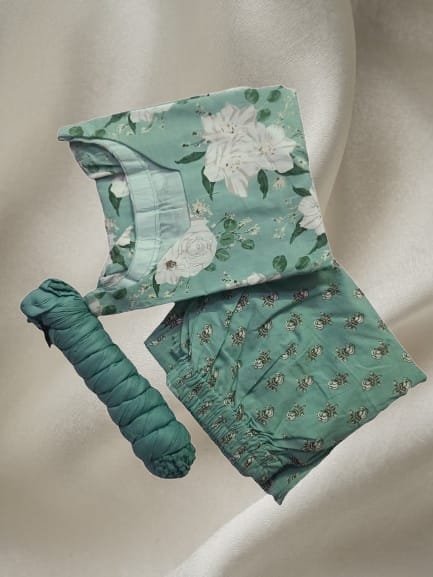 Floral Printed Kurti Set